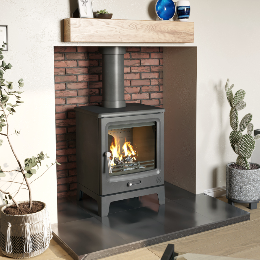 F2 Vue Portrait, multifuel stove